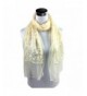 Oksale Women Soft Floral Embroidered Lace Neck Scarf Scarve Wrap Shawl - Beige - CY12O3I3ML3