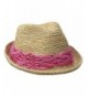 Physician Endorsed Women's Malia Crochet Raffia Sun Hat With Macrame Trim- Rated UPF 30 For Sun Protection - Pink - CE128ZTAPDP
