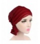 KINGREE Chemo Cap-Turban Headwear-Multi Function Headwrap and Chemo Hats For Hairloss - Red Wine - CE186Z982T9