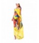 Leezo Women Summer Beach Bikini Swimsuit Wrap Chiffon Shawl Scarf Cover UPS - Yellow D - C817YGRUO0D