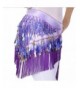 MUNAFIE Dancing Colorful Triangle Purple in Fashion Scarves