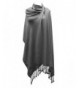 Marilyn & Main Women's Solid Pashmina Cover-Up Shawl Scarf - Dark Gray - CH184SRCCII
