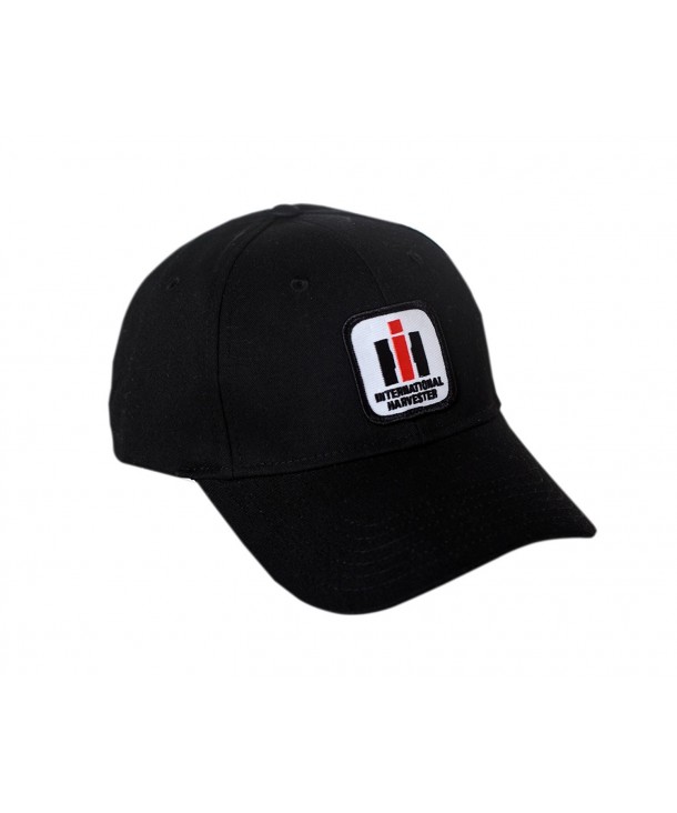International Harvester IH Logo Hat- Solid Black - CU12CDFF3NP