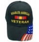 Disabled American Veteran BLACK Baseball Cap Military DAV Hat American Flag - CG11IFXQWOJ