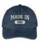 Trendy Apparel Shop 66th Birthday - Made In 1952 Embroidered Low Profile Washed Cotton Baseball Cap - Navy - CG12GZC1OR1