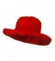 UPF 50+ Canvas Large Brim Self Tie Hat - Red - CT116MT6E5P
