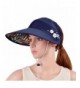 VBIGER Womens Visor Hat UPF 50+ Sun Protective Sun Hat Large Brim Summer Beach Hat - Navy Blue - CG17Z67MNA6