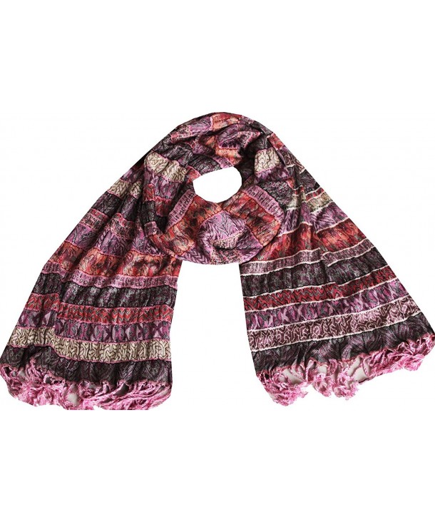 Indian Scarves Womens Wrap Lycra Viscose India Clothing Gift - Multicolor 2 - CQ11PQEWSLB