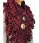 Heather Shoulder Coconut Buttons Burgundy in Cold Weather Scarves & Wraps