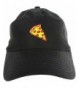 Pizza Dad Hat Cap Pizza Embroidered Adjustable Baseball Cap - Black - C212ICHKF6D