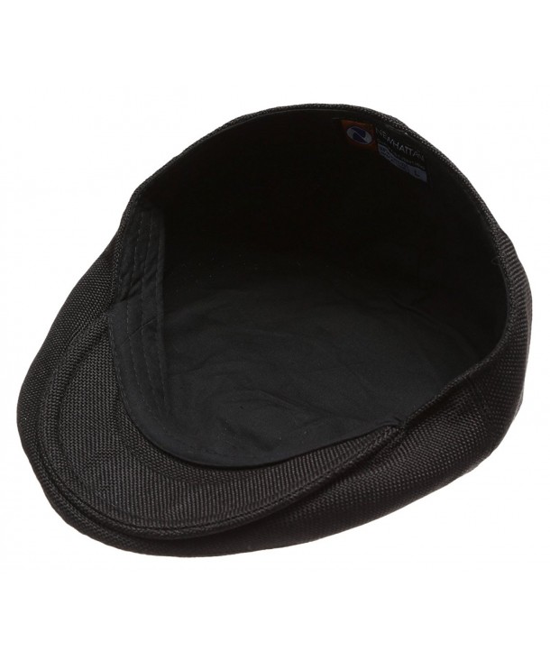 Men's Summer Newsboy Flat Ivy Hat With Summer Low Cut Sock. Black ...
