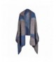 Bakerdani Women's Color Long Shawl Wrap Poncho Cape Cardigan Coat Shawl - Grey2 - CW187M6D9EO