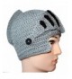 Amigo - Unisex Roman Knight Helmet Hat Knit Beanie Hat Cap Wind Mask- Gray - C4120MIDZPN
