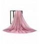 Womens Long Scarf Solid Color Large Soft Shawl Wraps for Party Evening Everyday - Pink - CK185O7W2CG