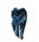 Women's Fashion Soft Warm Corlorful Plaid Blanket Scarf Wrap Shawl Neckwear - Navy Blue - C31885NAHIL