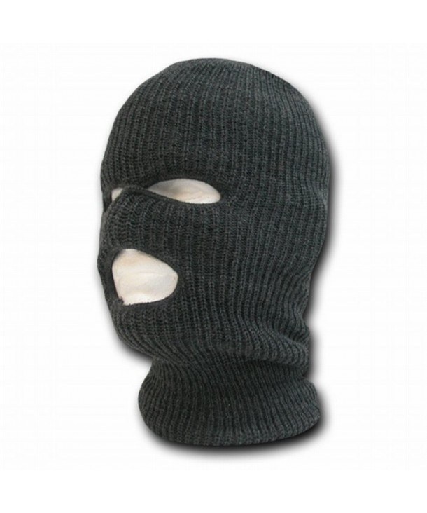 3 Hole Knit Ski Mask Cap Beanie Charcoal Grey CW11BYOJ3SN