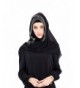 Ababalaya Womens' Chiffion Fashion Tassel Hijab Scarf Shawl 67&times17 Inch - Black - C7120C6CDAR