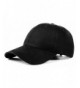 IZUS Unisex Plain Easy Adjustable Baseball Cap Hat Modern Design - Black - CJ183Q2H3NQ