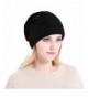 Vbiger Winter Warm Beanie Hat Knit Hats Slouchy Beanie Cap with Fleecy Lining Unisex for Men Women - Black - CV185YTOEA0