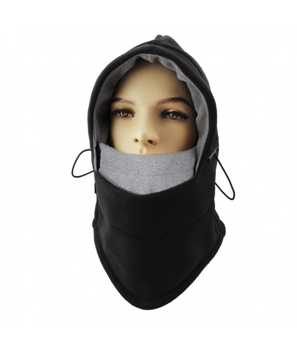 ONEDONE Balaclava Hat Full Face Cover Mask Winter Wind Stopper Face Mask For Outdoor Ski Bike Sports - black+grey - CA127JBXIGR