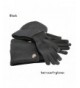 Angel Winter Warm Knitted Set Beanie Hat Scarf Touchscreen Gloves For Men and Women - Black - CU188T04WLA