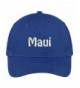 Trendy Apparel Shop Maui Embroidered Soft Cotton Low Profile Dad Hat Baseball Cap - Royal - CB182XMSECX