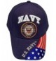 United States Navy Veteran Blue Baseball Style Embroidered Hat ball cap vet usa flag - Navy Blue - CI12G0OS1RP