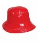 Scala Womens Reversible Polka Dot Rain Hat - Red - CB125LOC2KH