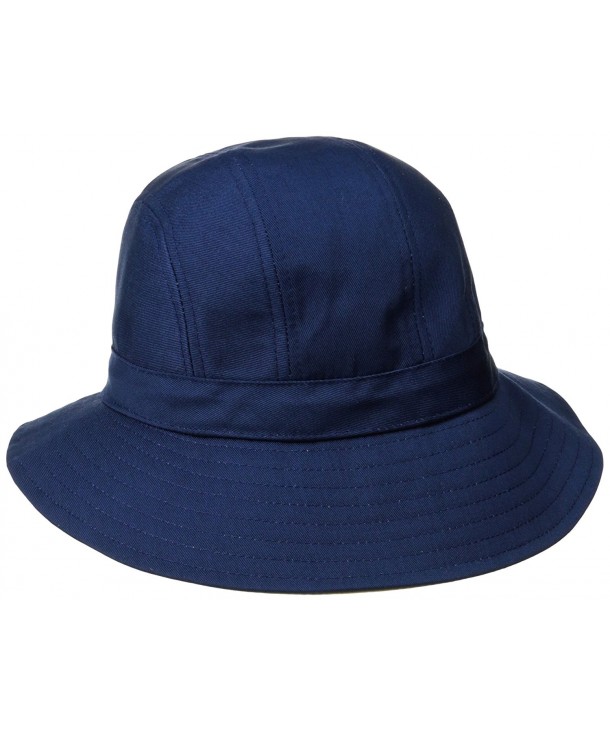 Physician Endorsed Women's B Zee 100 % Cotton Two Tone Sun Hat- Rated UPF 50+ for Max Sun Protection - Navy/Khaki - C911JTF00V3