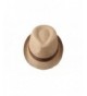 Dantiya Men's Linen Straw Band Fedoras Sun Trilby Hat Caps - Camel - CQ124EJOL5T