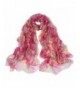 Women silk scarfs and wraps-Graphic Print 100% Silk Luxury Long Infinity Lightweight Pattern Scarf - 4 - CX11VS2N0X5