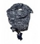 Anny's Floral Print Neckerchief Tie Square Scarf with Fringe- 37 in by 37 in - Navy - C812E1KD503