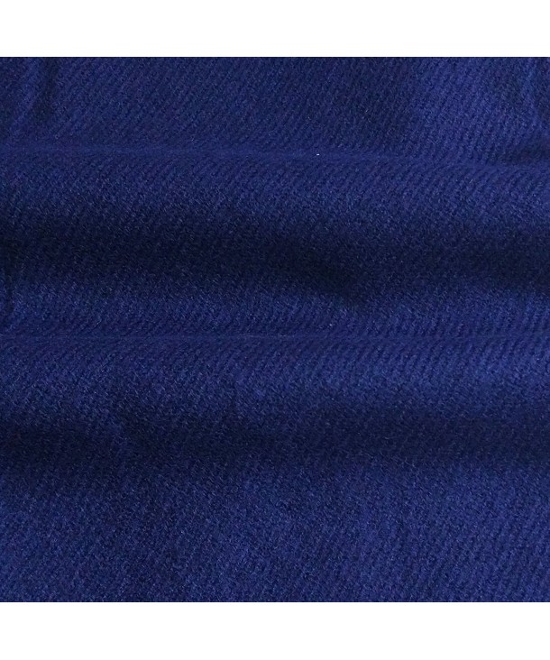 MAIBU Fashion Unisex Solid Color Cashmere Feel Warm Soft Shawl Scarf - Navy - CQ12NDW5NNM