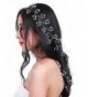 Missgrace 39.4 Inches Extra Long Bridal Hair Vine Bridal Wreath Bridal Tiara Diadem - CZ12MMYSSJ3