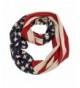 Purple Box Jewelry 4th of July USA Flag Scarf - "Flag Knit Infinity Scarf 12""x56""" - C911XLVNN3D