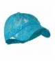 Lace Sequin Glitter Cap Turquoise