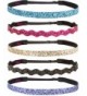Hipsy Women's Non-Slip Headband Adjustable Sparkling Jewels - Multiple Colors Sparkling Jewels 5pk - CF119E99853
