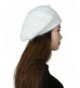 CapHouse Fine Ribbed Womens Angora Knit Winter Beanie Hat - Cream - CN11SPYJL4B