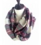 HONEYJOY Lady Comfort Warm Fashion Lovely Chunky Tartan Plaid Blanket Scarf Wrap - 5 - CZ12NGHYQPX