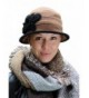 Wool Cloche Hat for Women Winter Dressy Cancer Headwear Warm Brown Black - CH127O5M75L