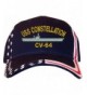 Spiffy Custom Gifts USS Constellation CV-64 Stars & Stripes Baseball Cap Navy - CJ12LC85ETH