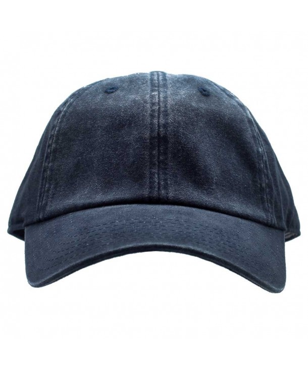American Needle Blank Ragaln Washed Hat in Navy - C312O248EIT