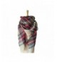 Kaariss Women's Tassels Soft Plaid Tartan Scarf Winter Large Blanket Wrap Shawl - Khaki - C0186KE95KQ