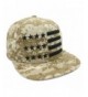 LAFSQ Embroidered USA Flag Camouflage Snapback Cap - Digital Camouflage - C1182MT9MYG
