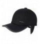 Flammi Men's Winter Fleece-Lined Earflap Visor Hat Adjustable Baseball Cap - Black/Woollen - C018884L253
