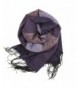 Bucasi Striped Bundling Scarf Purple in Cold Weather Scarves & Wraps