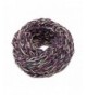 Huan Xun Women's Three Tone Crochet Winter Infinity Scarves Necktie Purple - C011ORLM85Z