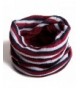 HDE Unisex Reversible Beanie Slouchy Baggy Knit Striped / Solid Ski Neck Warmer - Red - CU11HT3D93N