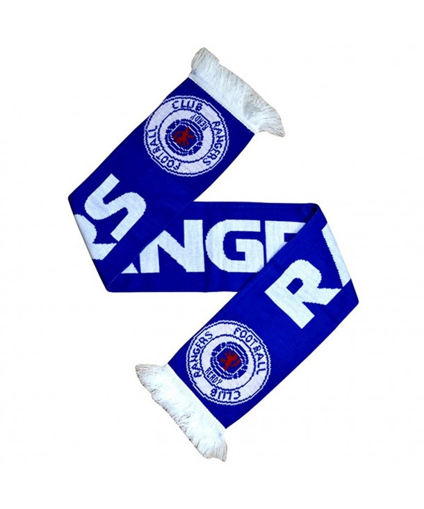Rangers FC Official Soccer/Football Supporters Crest/Logo Bar Scarf - Blue/White - CO11ZH6MVC9