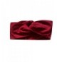 Sporty Shimmer Anne Shine Twist Headband (Wine Red) - Wine Red - CQ12NRYT7JT